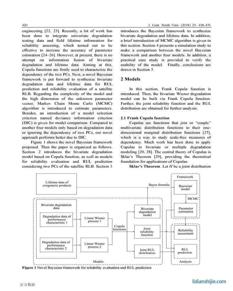 衛(wèi)星蓄電池二元性能退化和壽命數(shù)據(jù)的貝葉斯模型